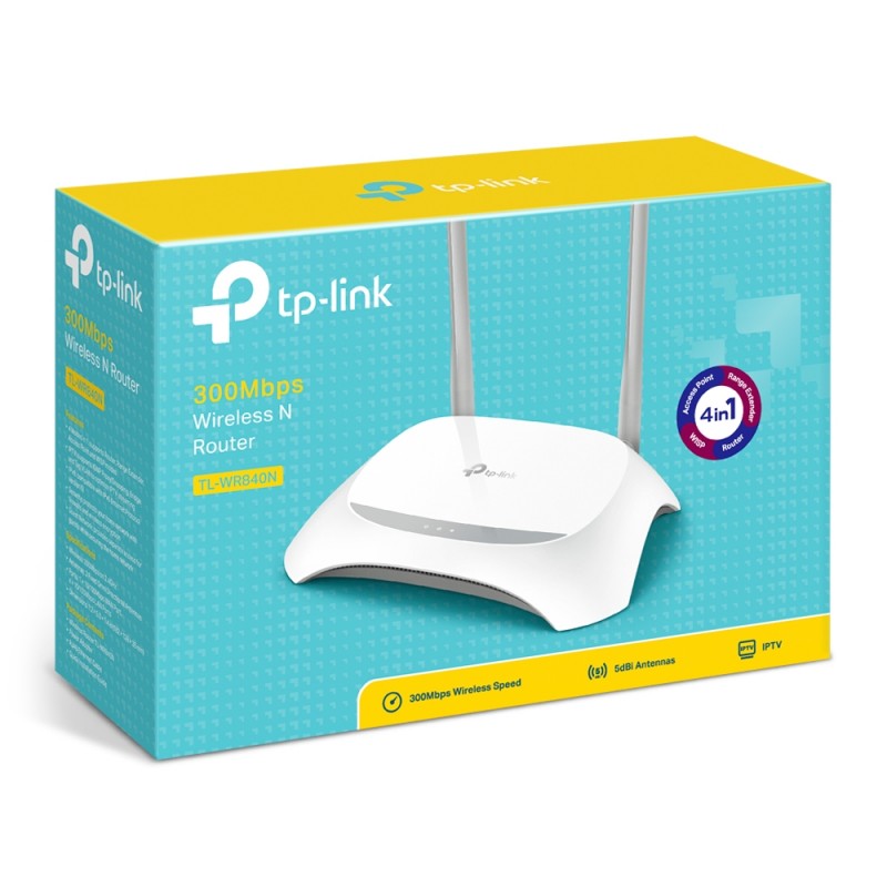 TP-Link 300Mbps Wireless N Router With Fixed Antenna